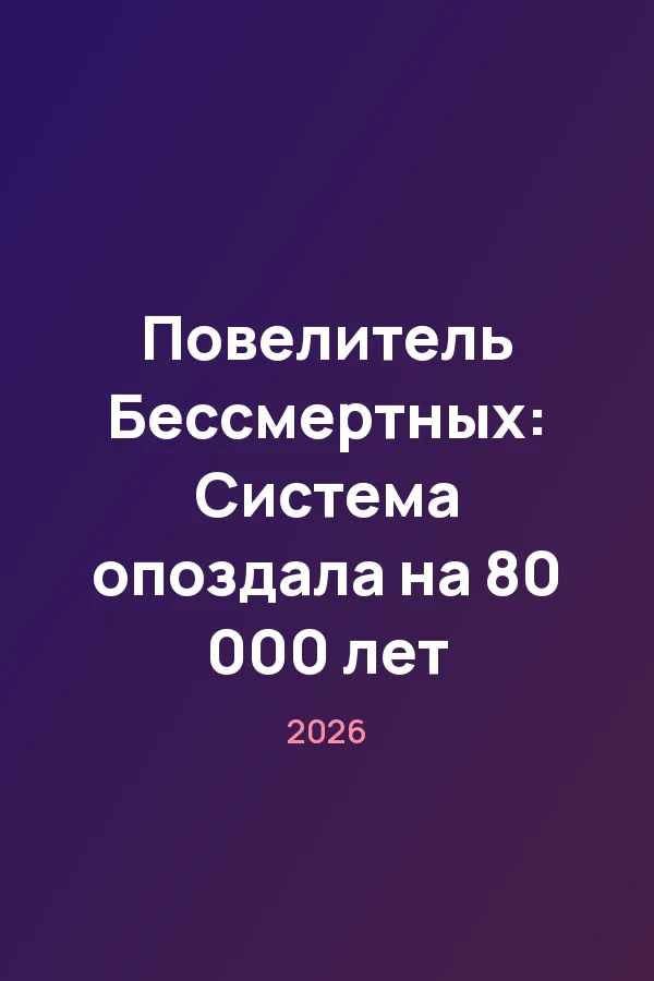 Повелитель Бессмертных: Система опоздала на 80 000 лет — постер